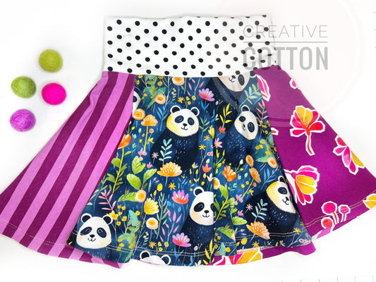 Panda Garden Twirl Skirt