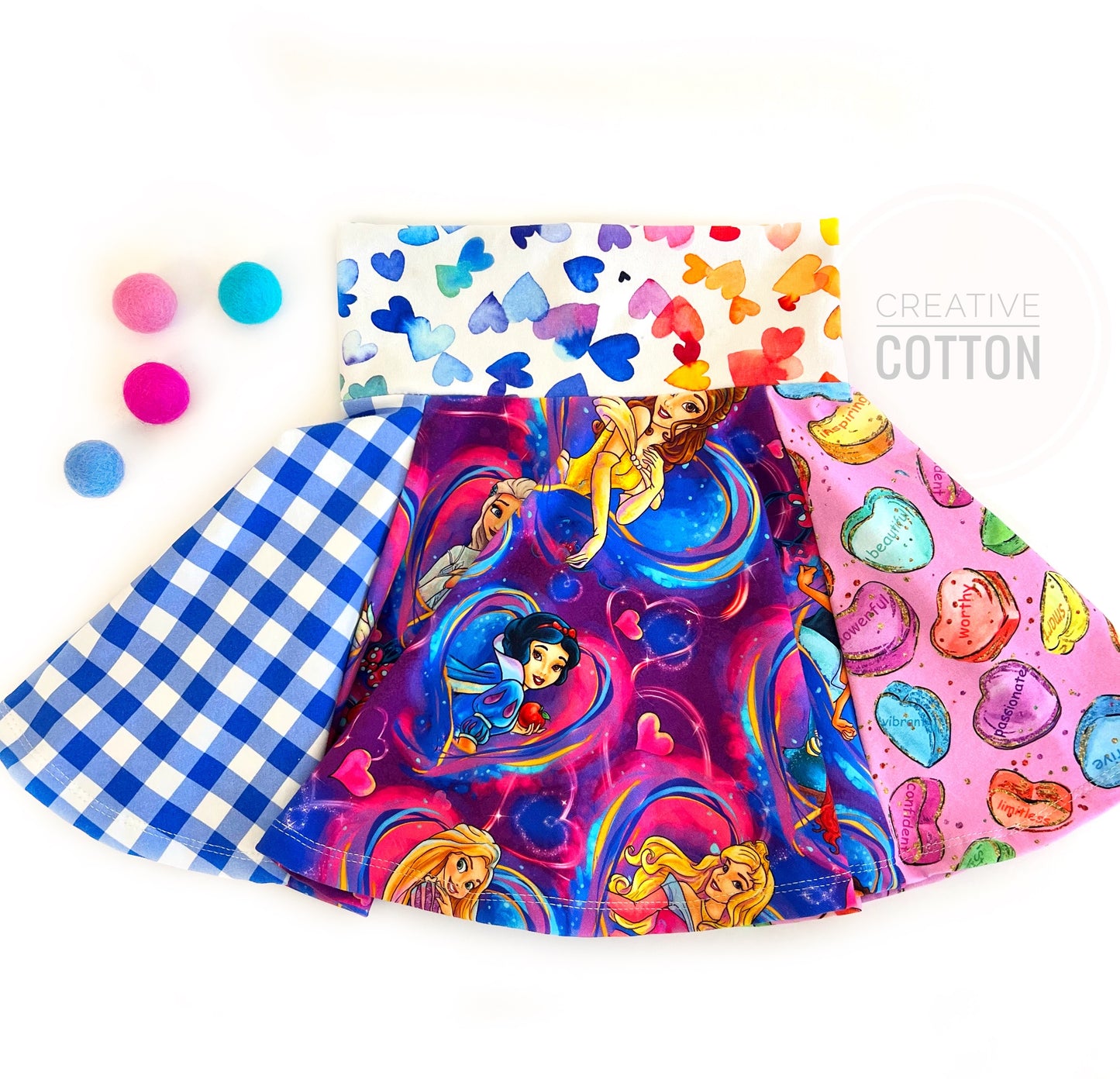 Princess Hearts Twirl Skirt