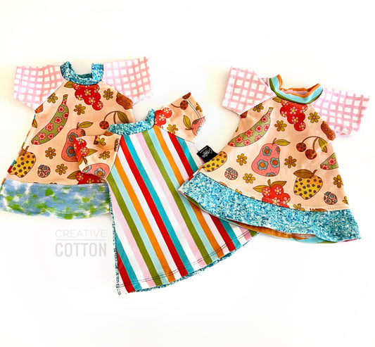 Fruit Salad Doll Dress