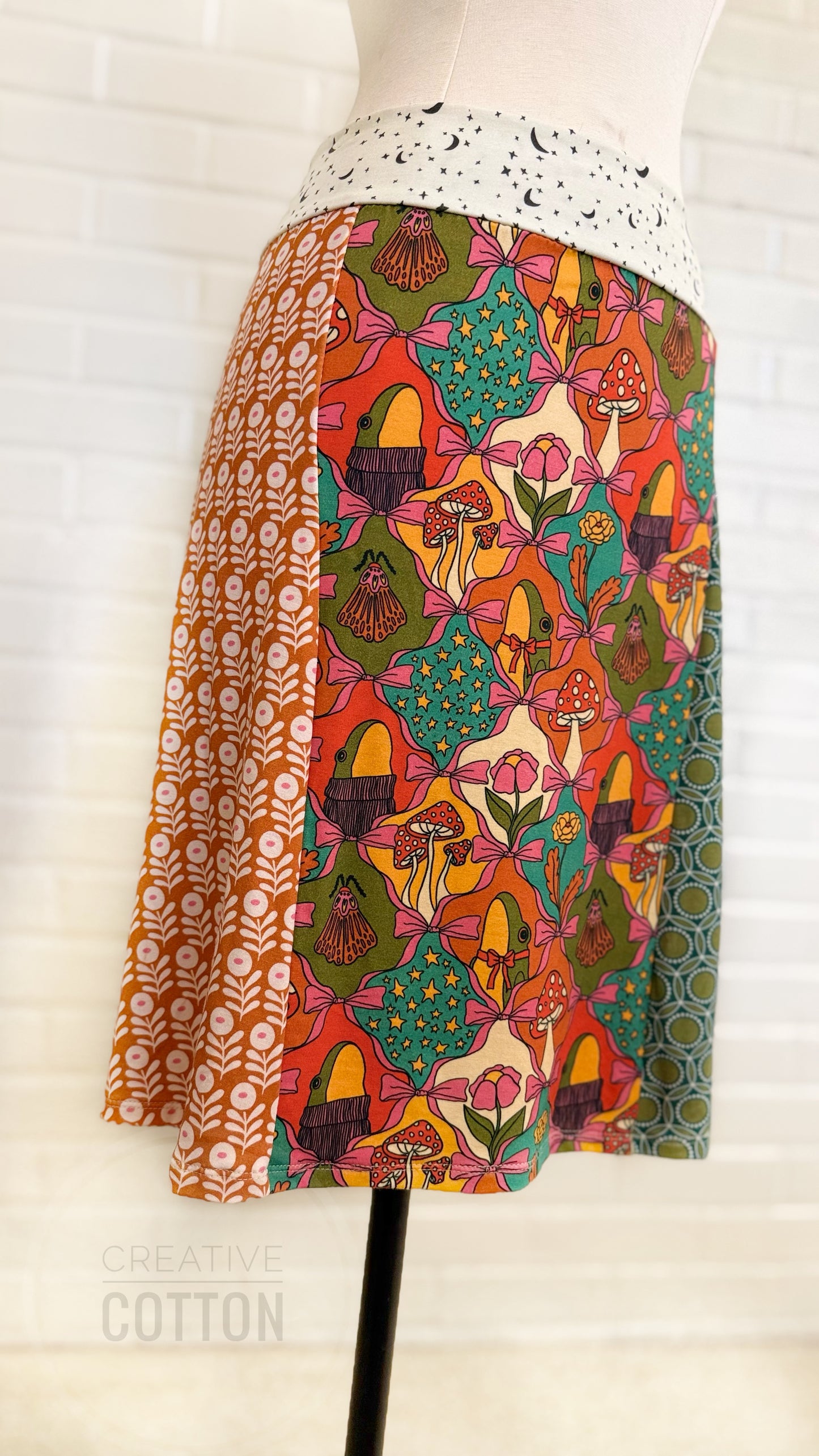 Boho Croquette II Funky Knit Skirt