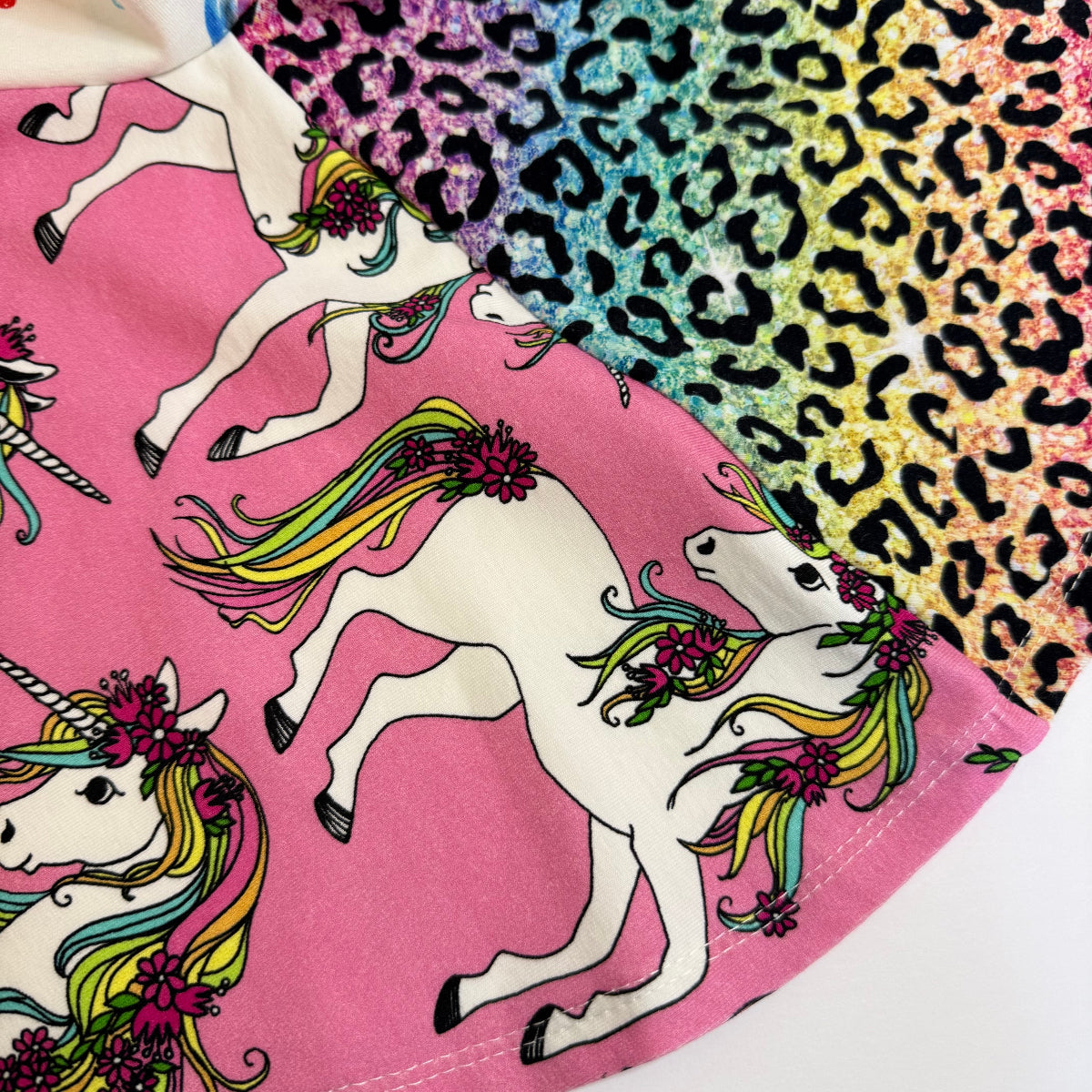 Unicorns on Pink Twirl Skirt