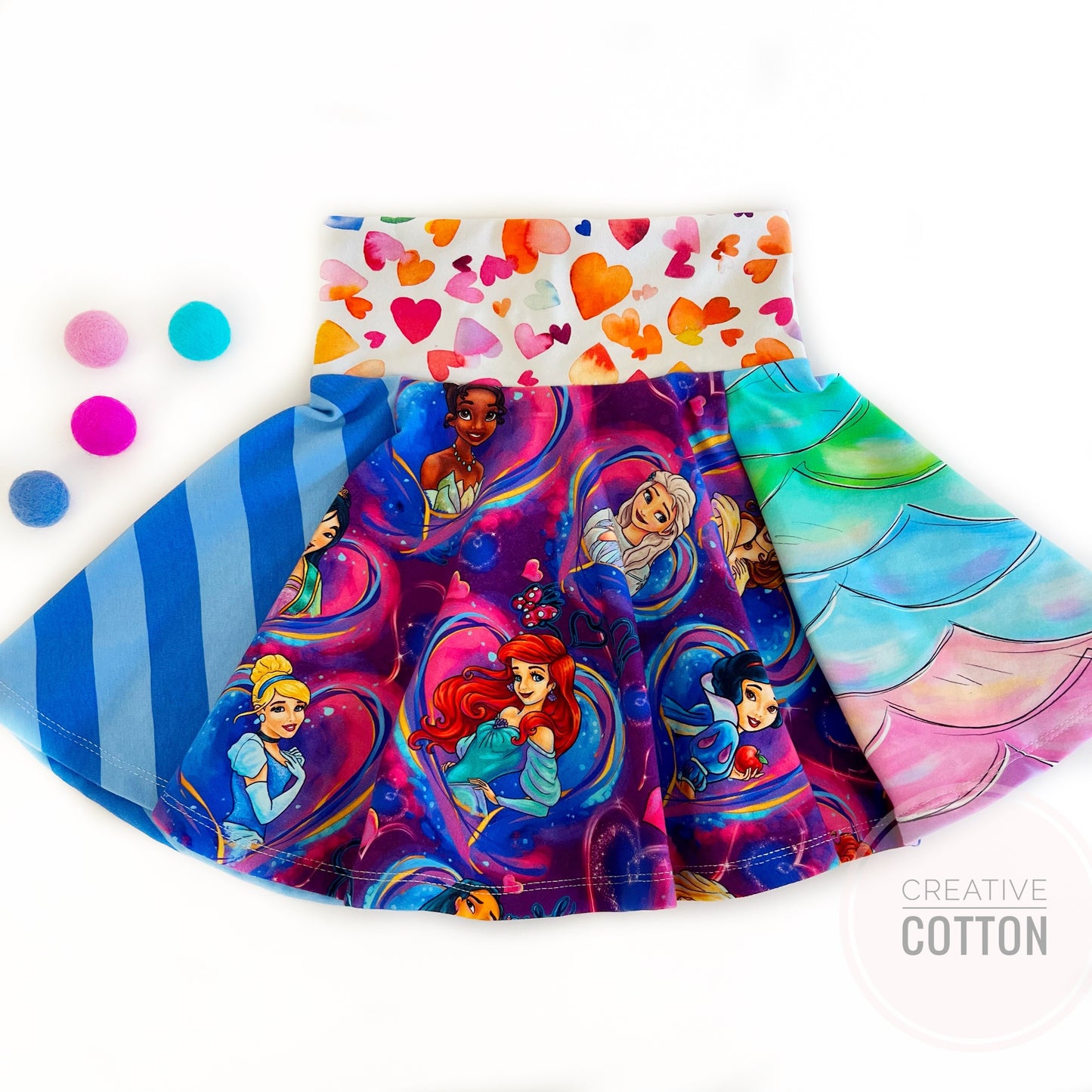 Princess Hearts Twirl Skirt