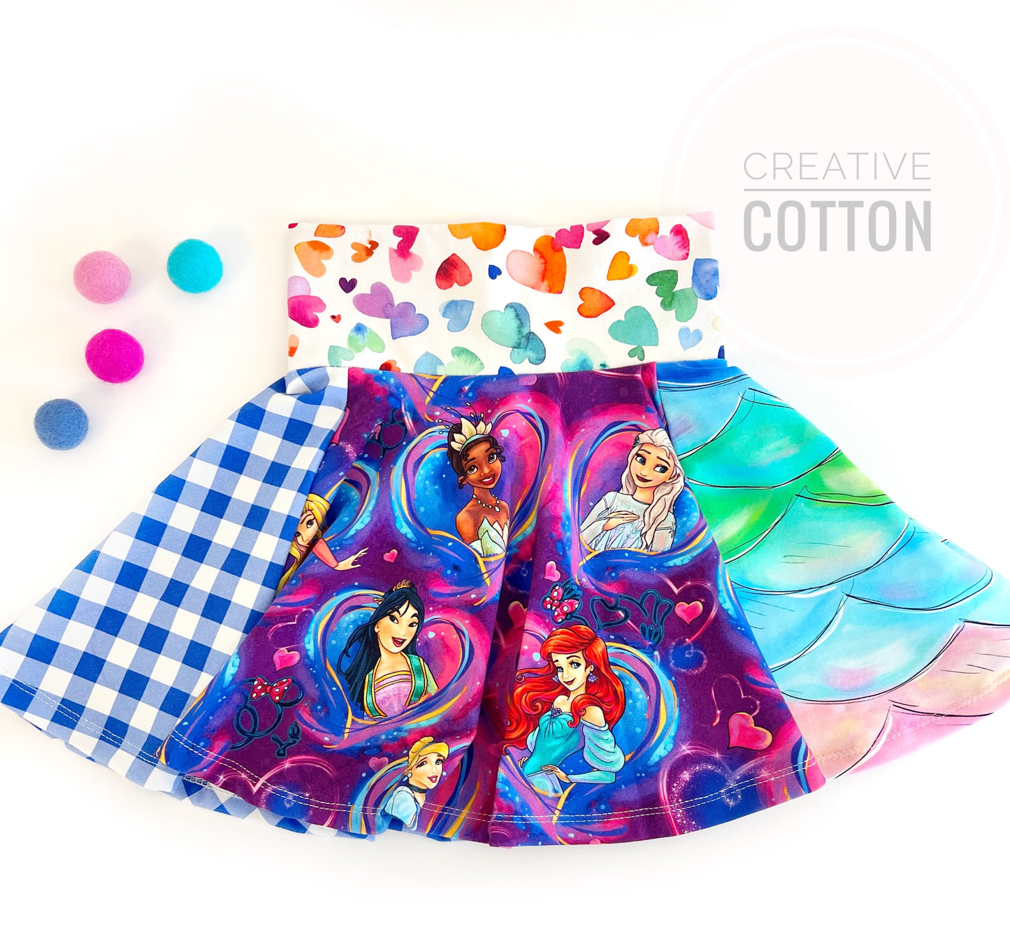 Princess Hearts Twirl Skirt