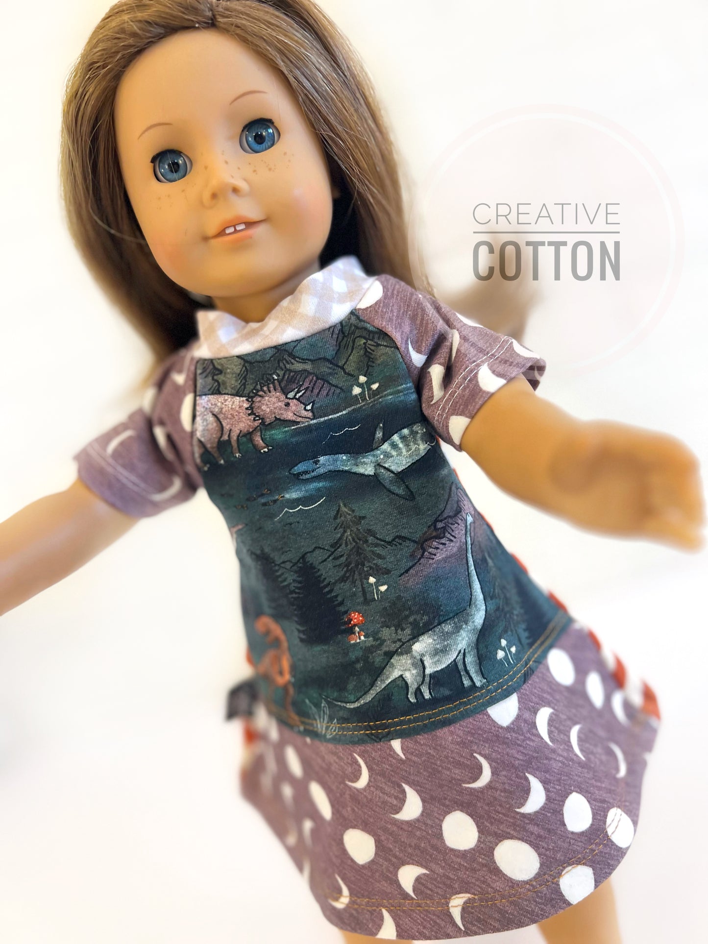 Mountain Dinos Doll Dress