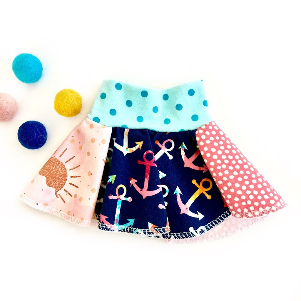 Ahoy Matey Doll Skirt