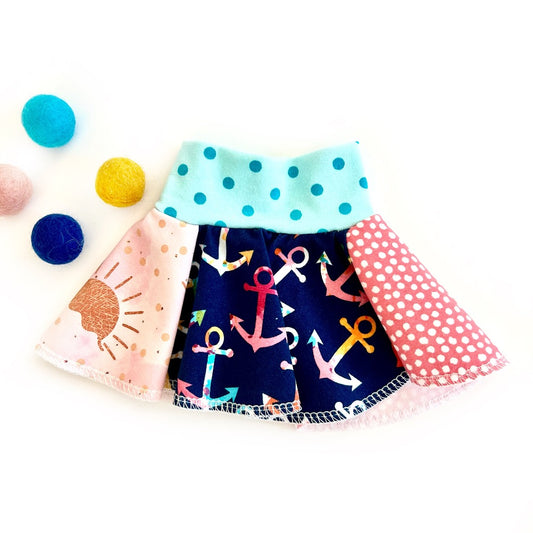 Ahoy Matey Doll Skirt