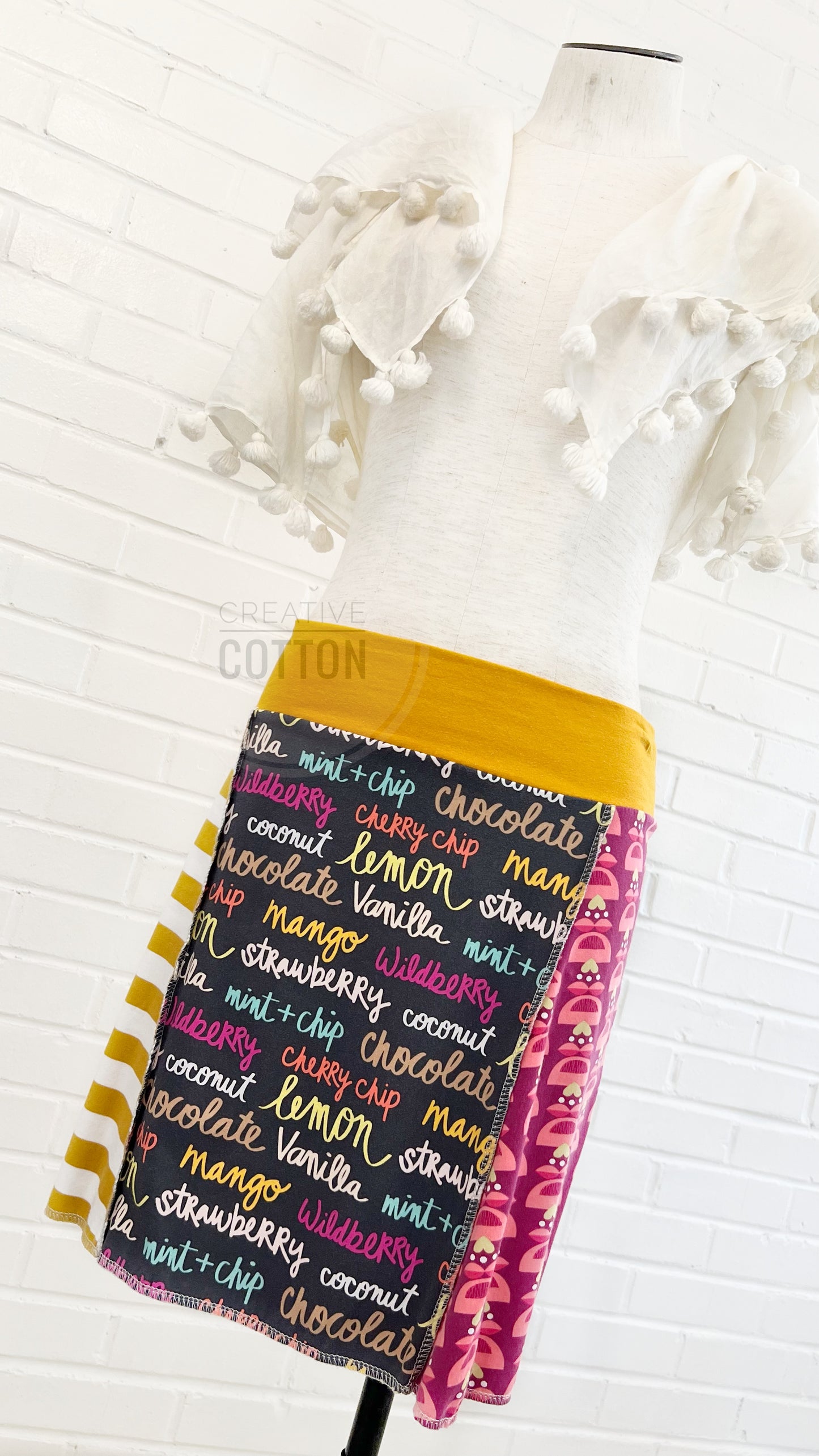 Ice Cream Social Tween Teen Ladies Funky Knit Skirt