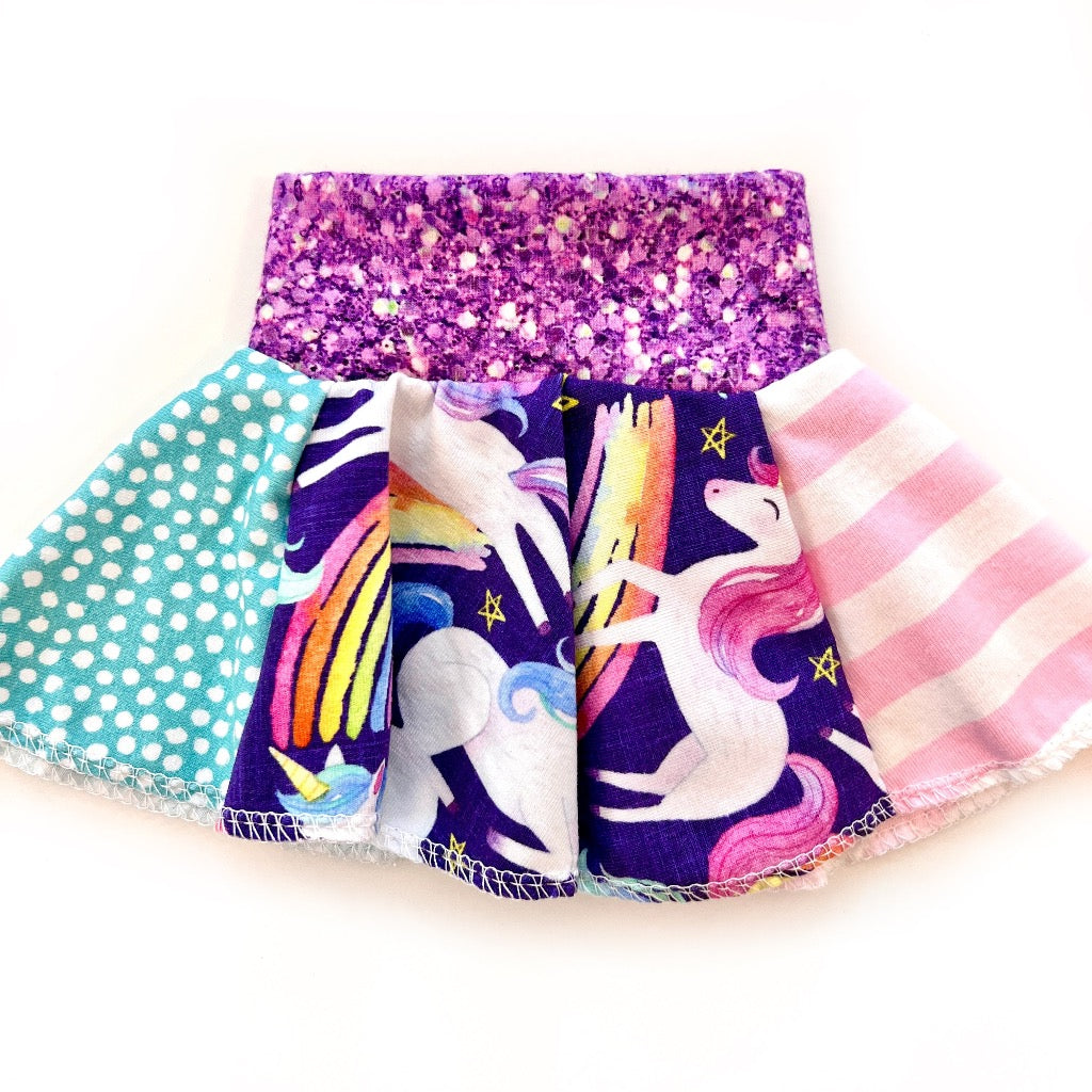 Magical Unicorns Doll Skirt