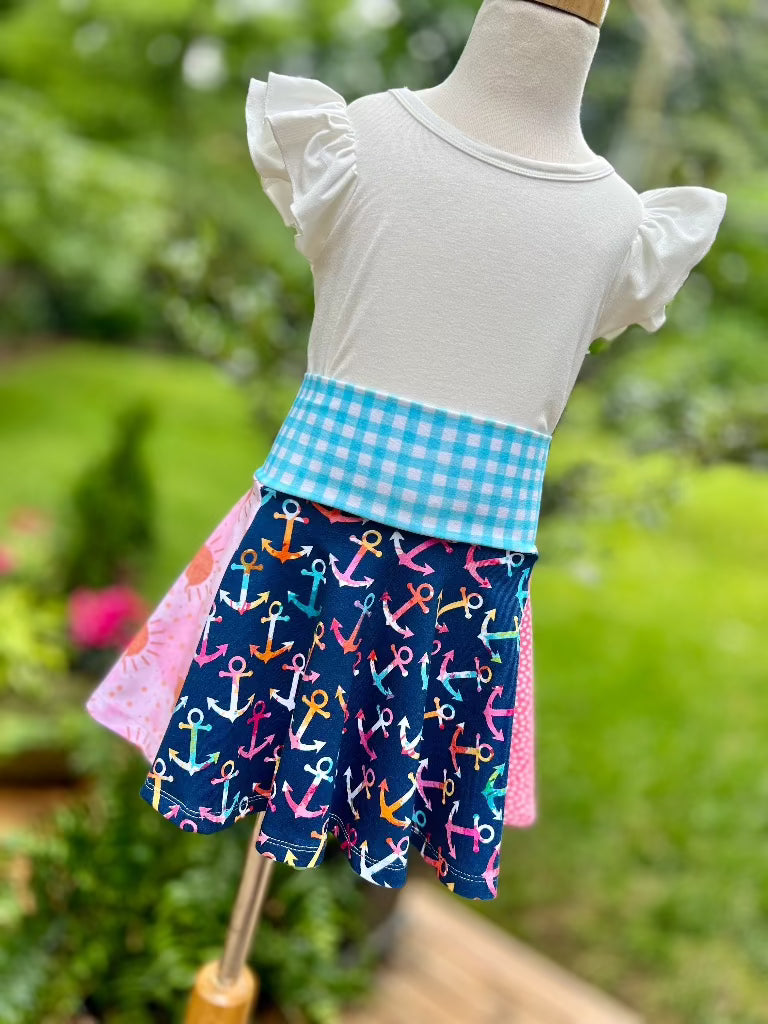 Ahoy Matey Twirl Skirt