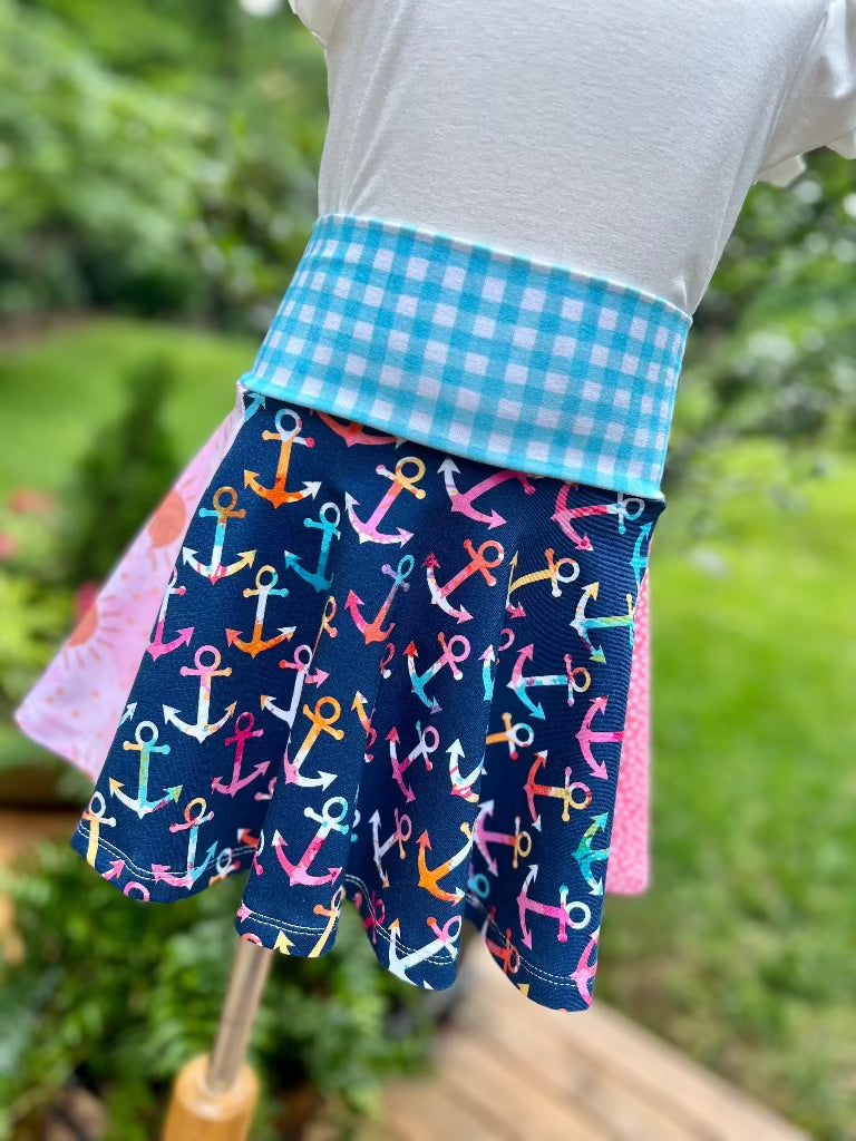 Ahoy Matey Twirl Skirt