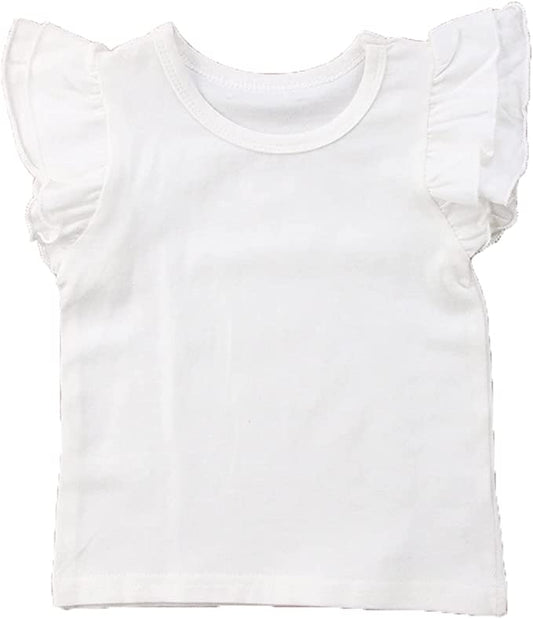 Ruffled Tee in Star (off-white)