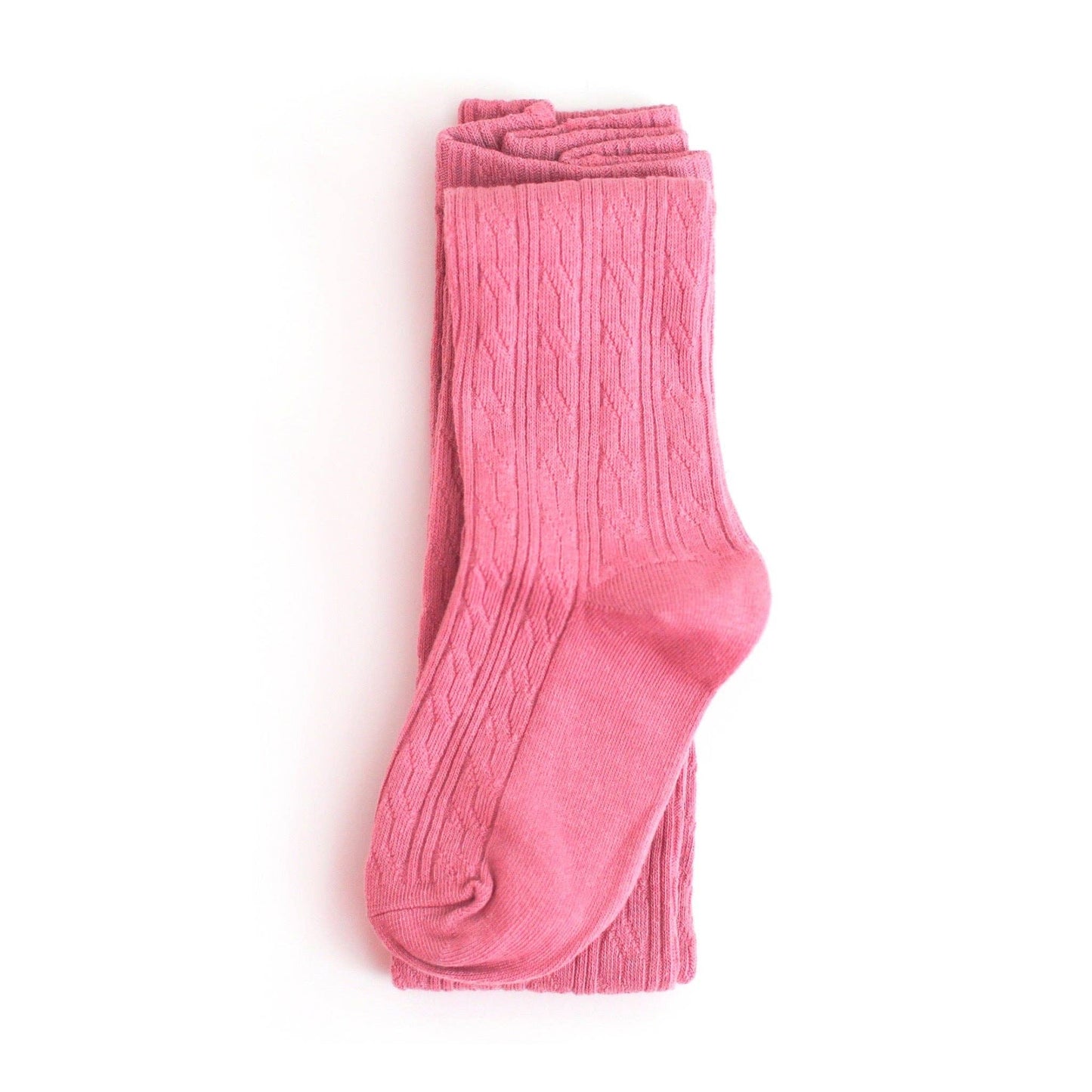 Malibu Pink Cable Tights
