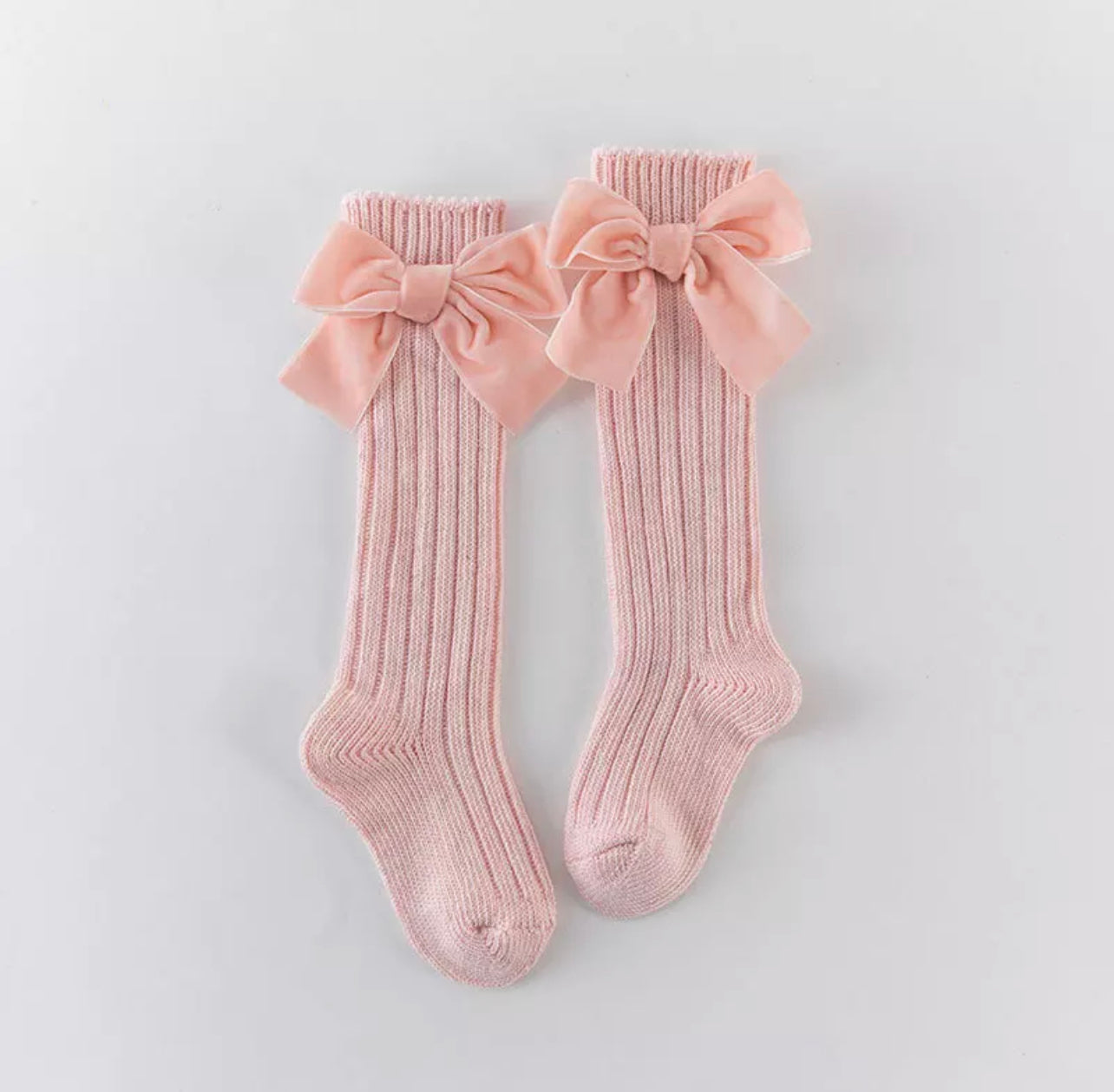 Velvet Bow Socks