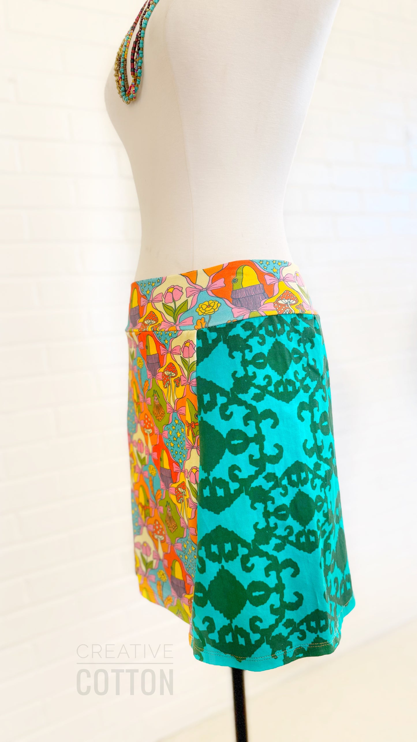 Boho Croquette Funky Knit Skirt