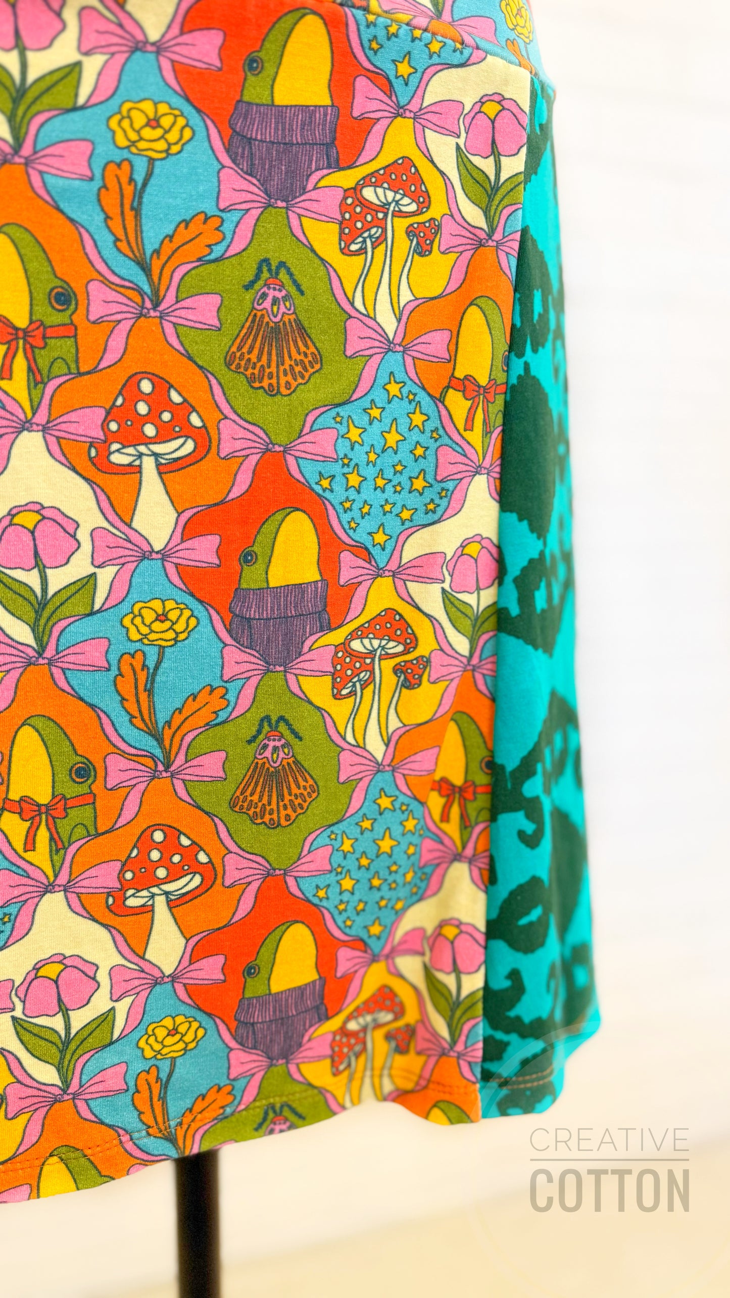 Boho Croquette Funky Knit Skirt