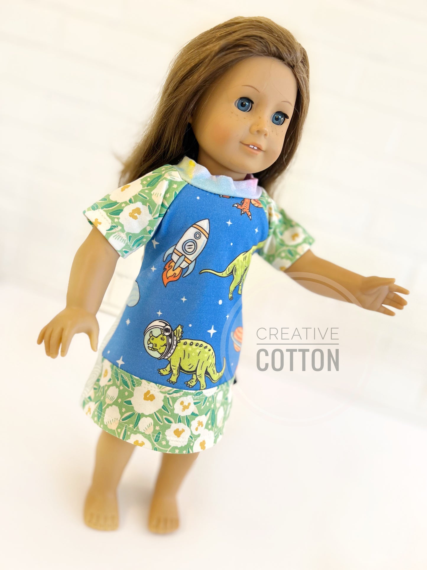 Space Dinos Doll Dress