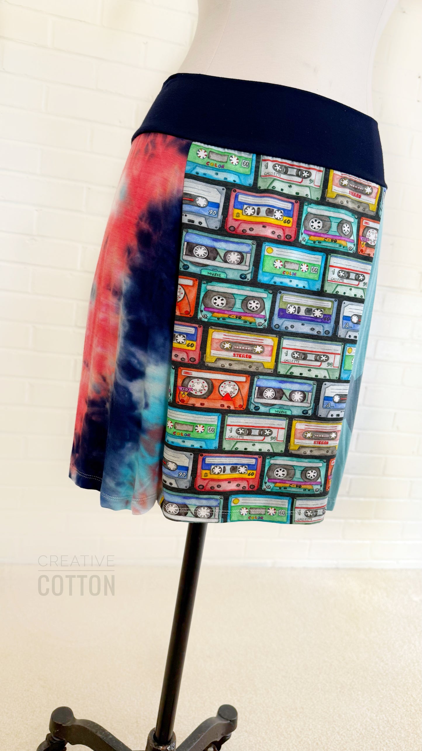 Mix Tape Funky Knit Skirt