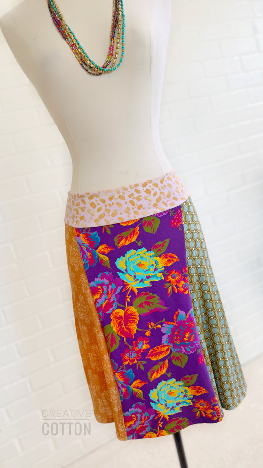 Serendipity Floral Funky Knit Skirt