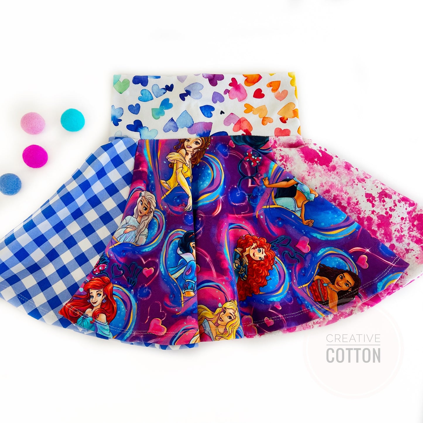 Princess Hearts Twirl Skirt