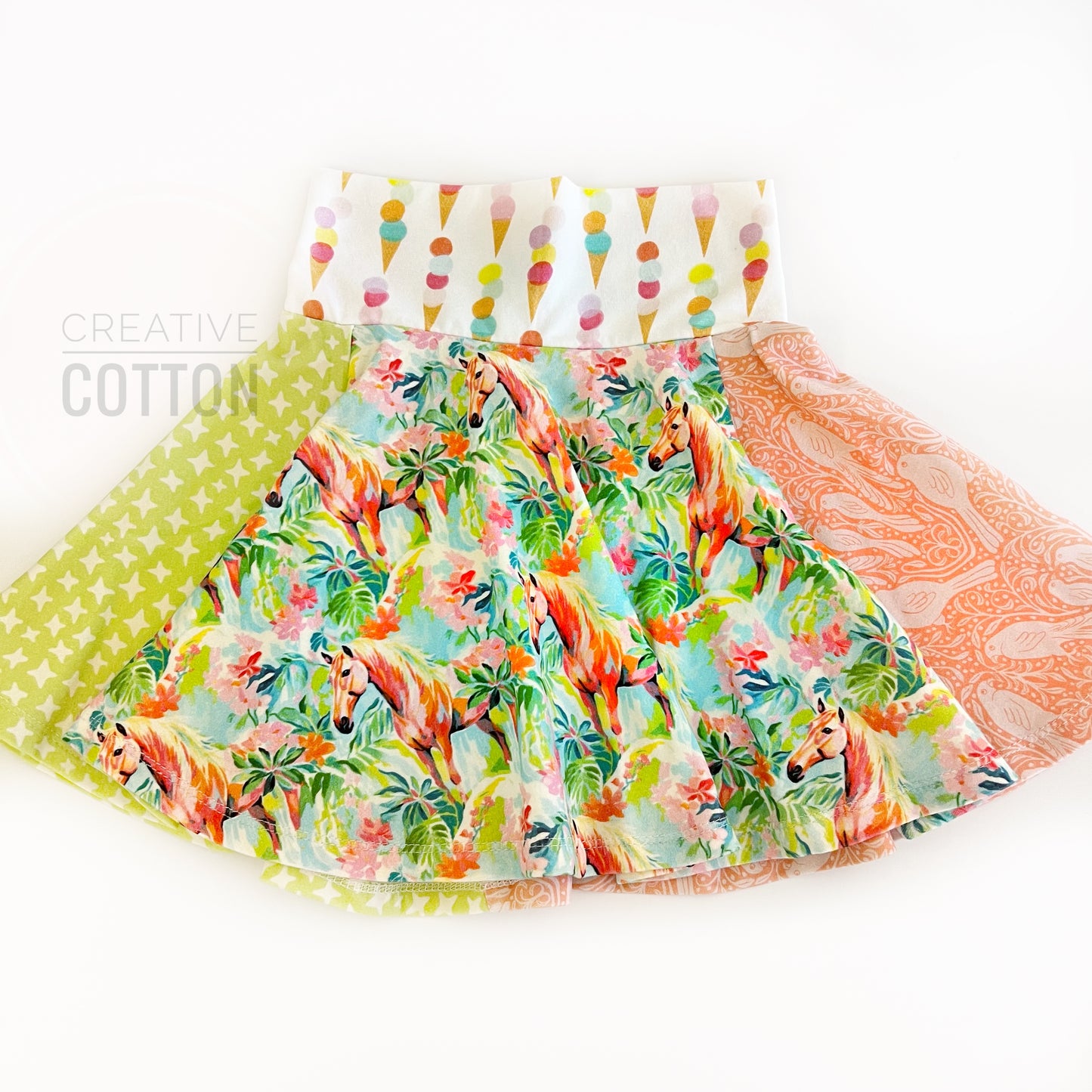 Lilly-Inspired Horses Twirl Skirt