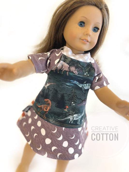 Mountain Dinos Doll Dress