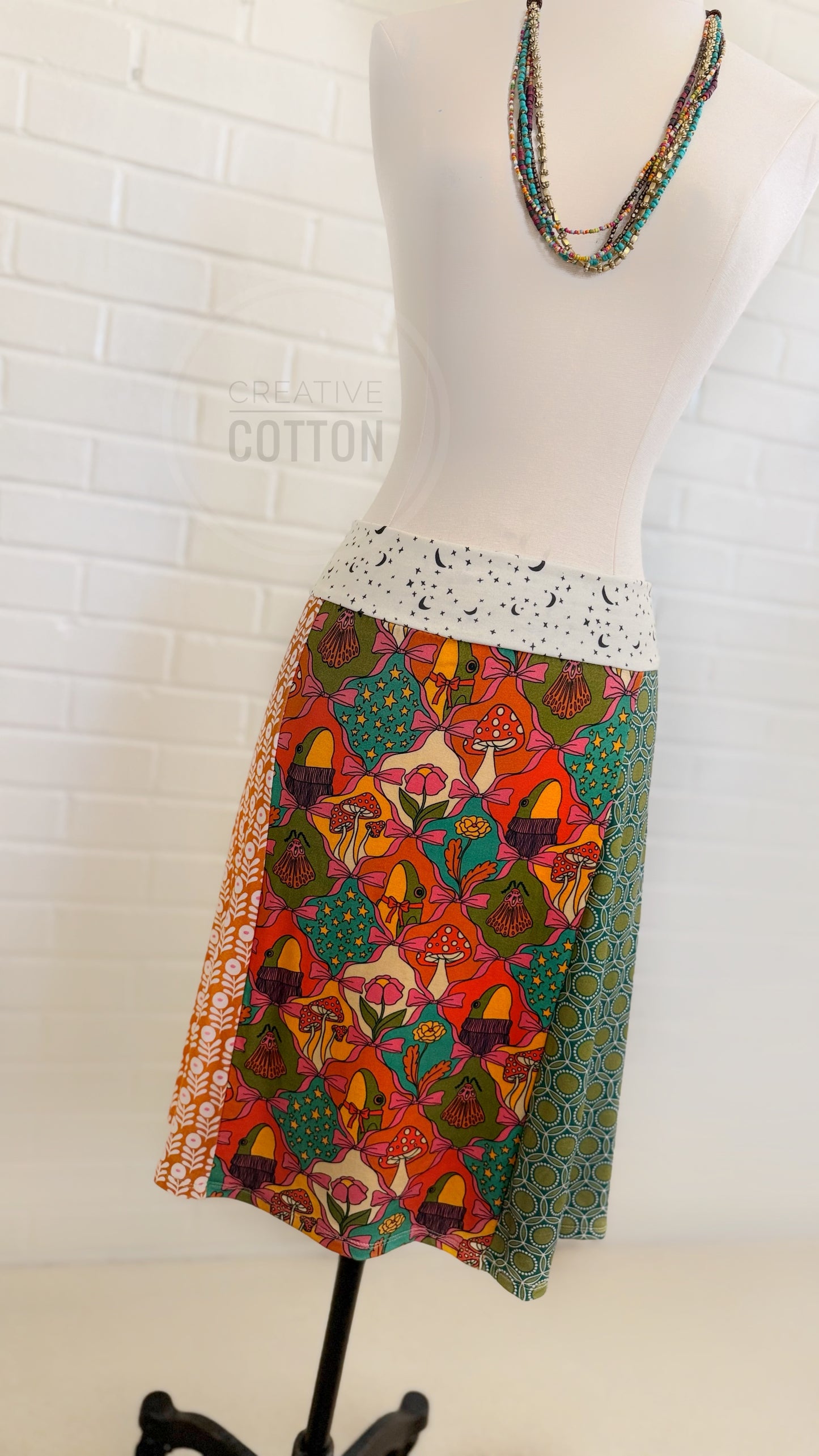 Boho Croquette II Funky Knit Skirt
