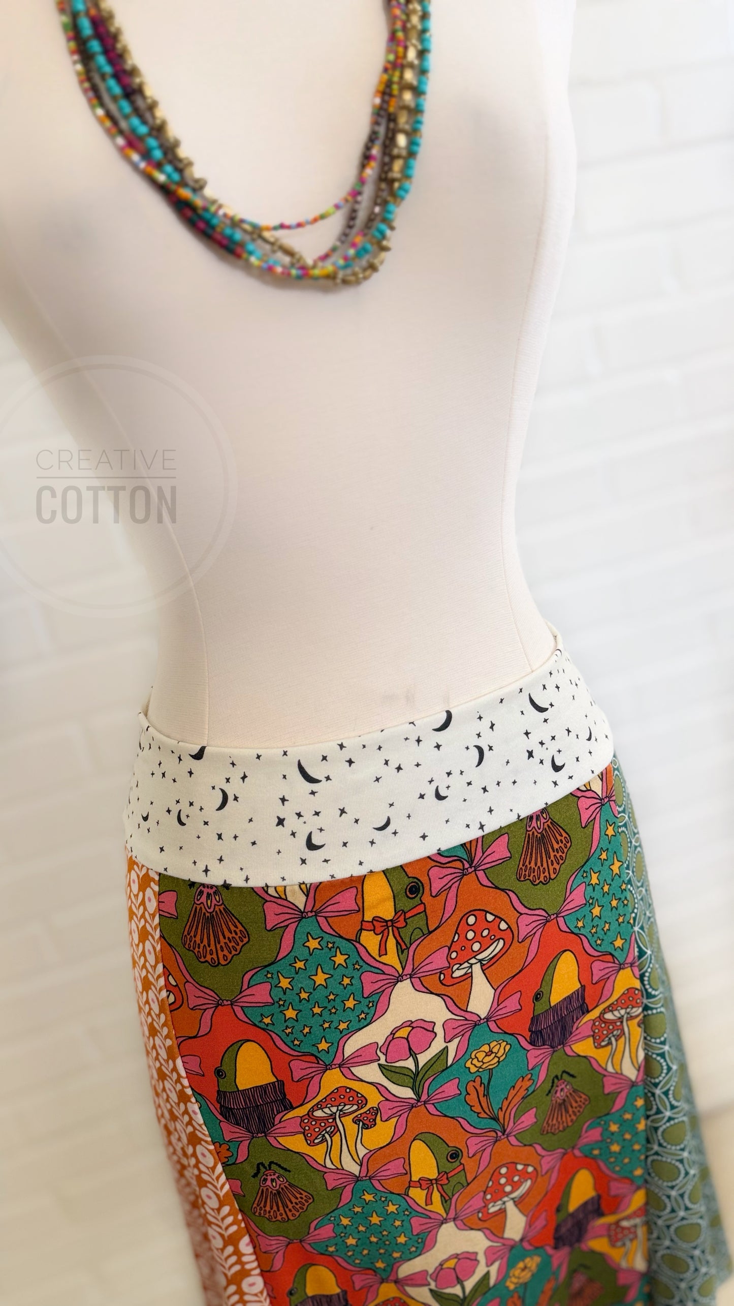 Boho Croquette II Funky Knit Skirt