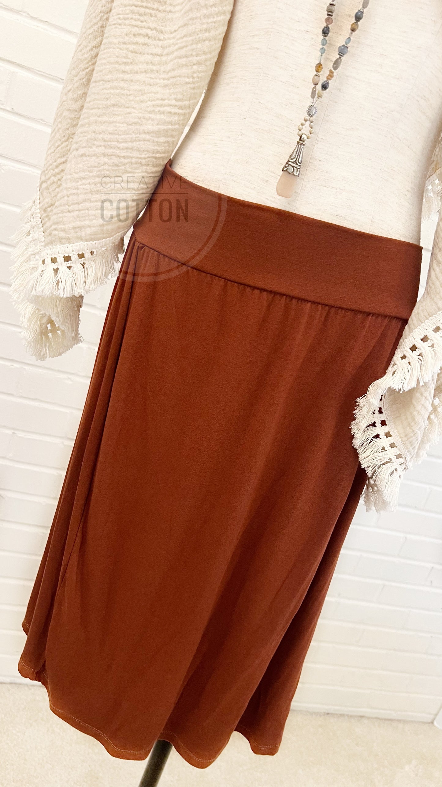 The Market Skirt in Caramel