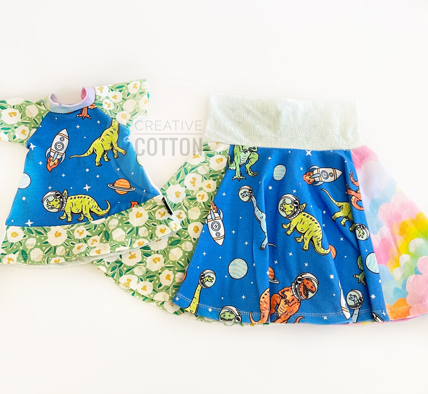Space Dinos Doll Dress