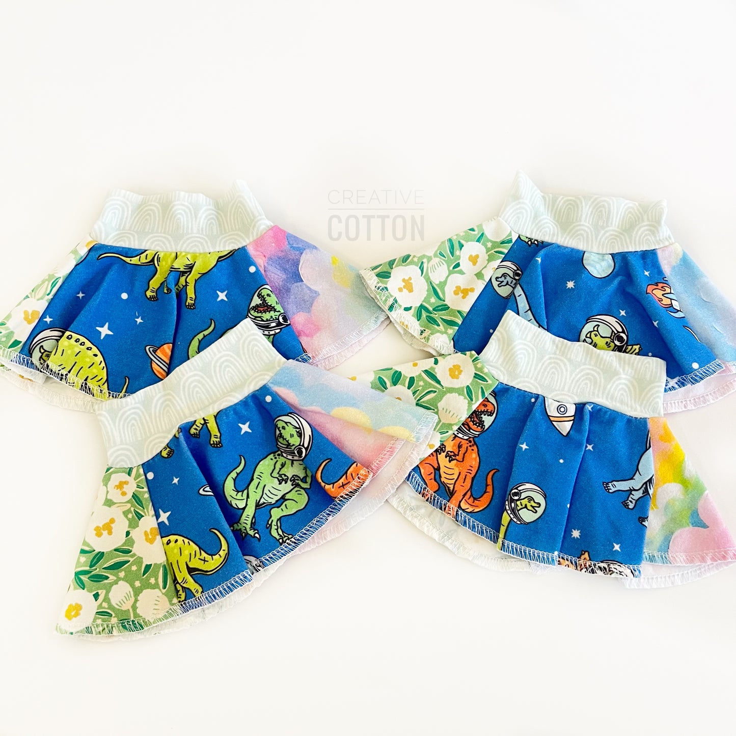 Space Dinos Doll Skirt