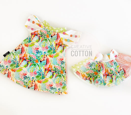 Lilly Inspired Horses Doll Skirt