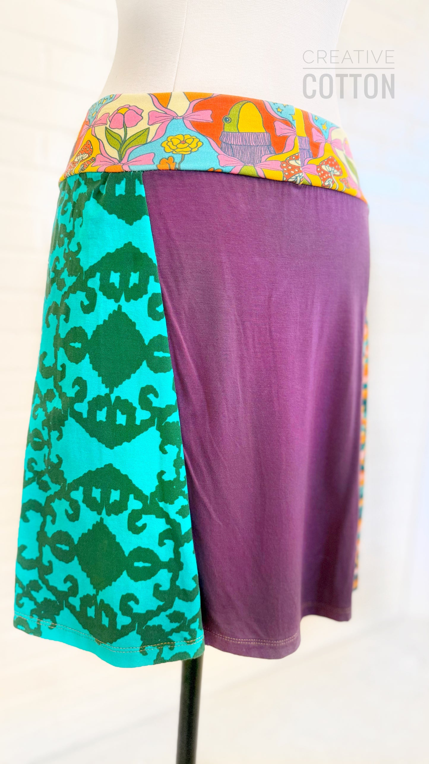 Boho Croquette Funky Knit Skirt