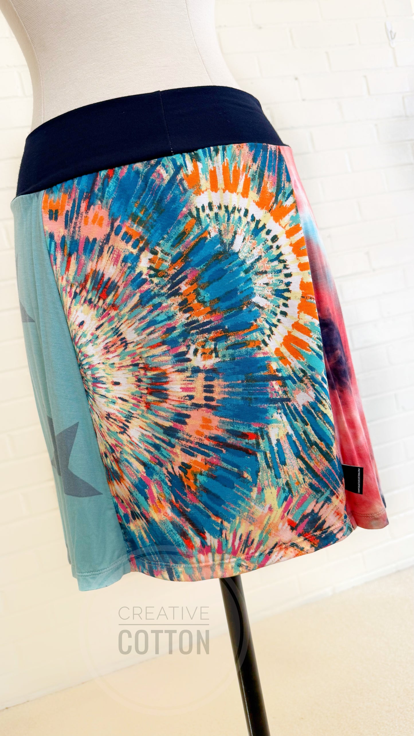 Mix Tape Funky Knit Skirt