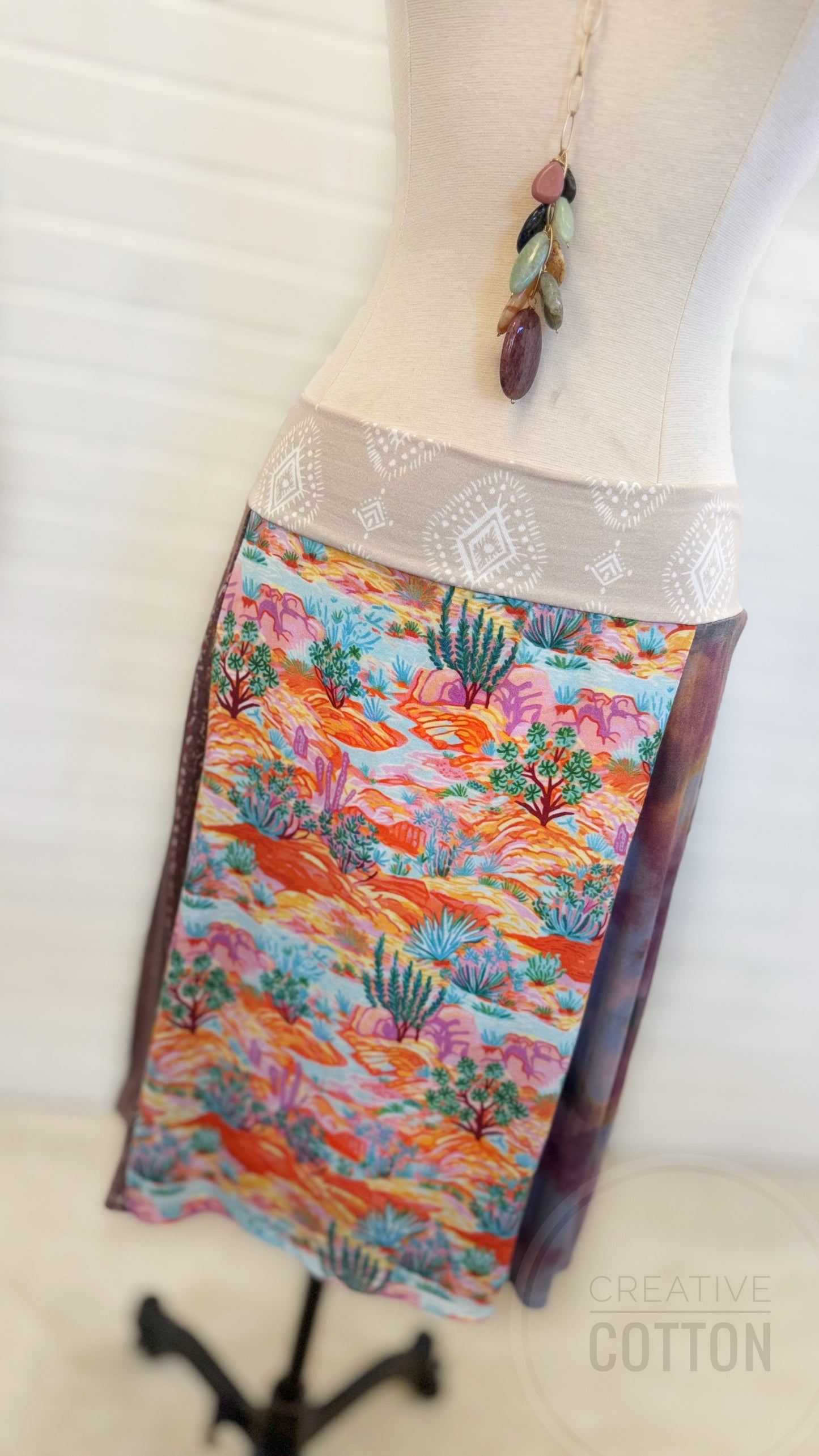 Hipster Desert Funky Knit Skirt