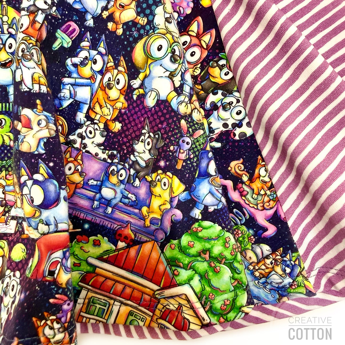 Blue Heeler Family Twirl Skirt