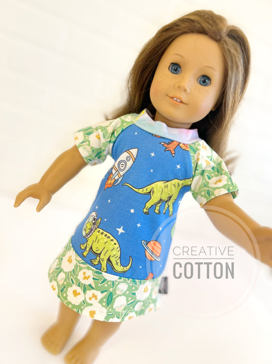 Space Dinos Doll Dress