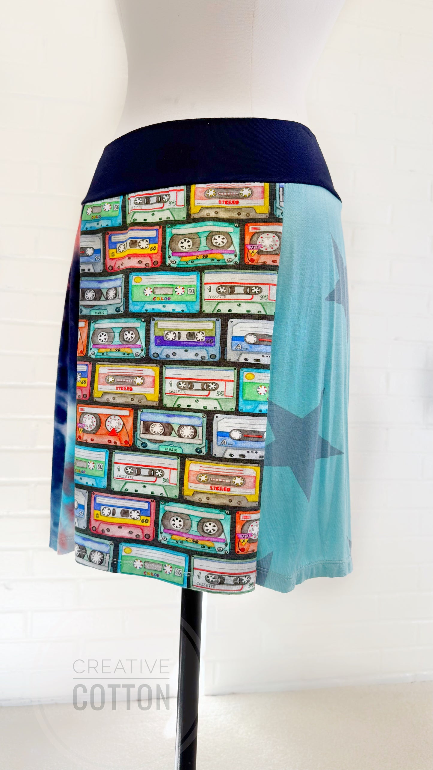 Mix Tape Funky Knit Skirt