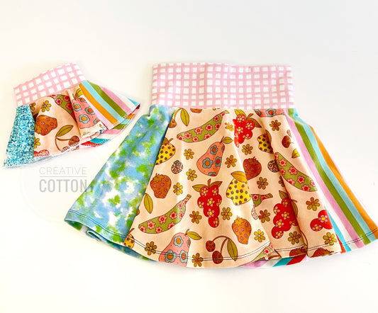 Fruit Salad Doll Skirt