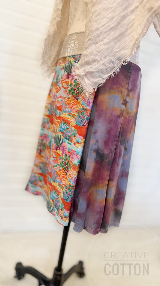 Hipster Desert Funky Knit Skirt