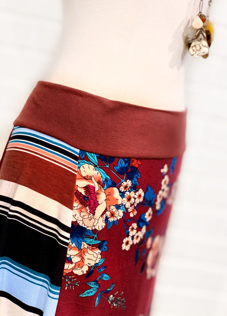 Flower Child Funky Knit Skirt