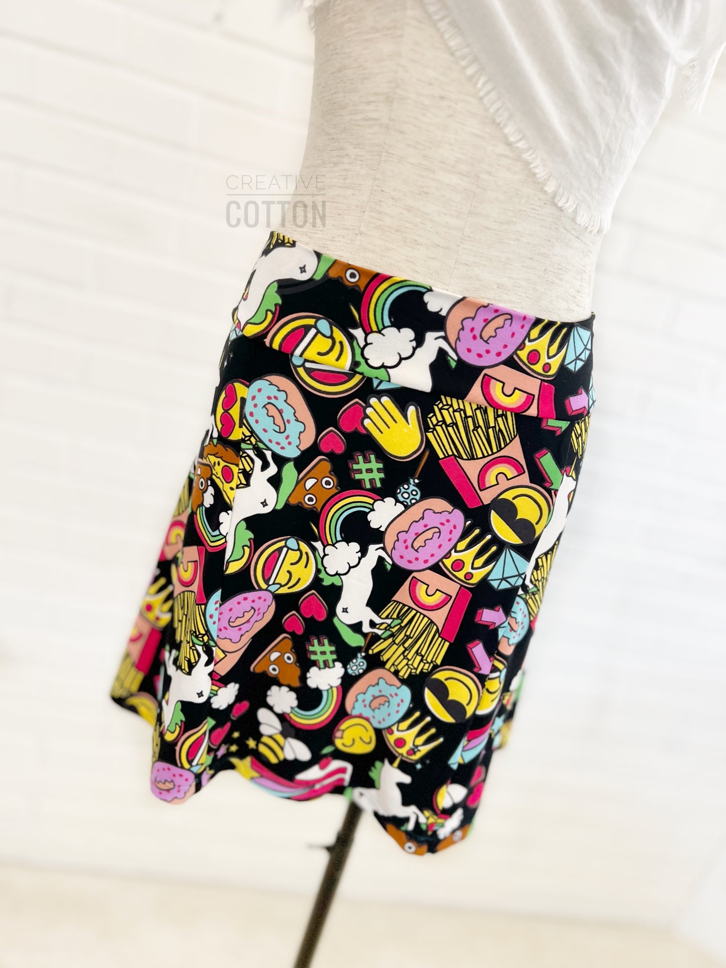 Emojis Tween Teen Skirt