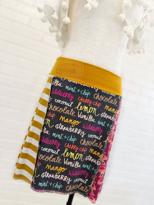 Ice Cream Social Tween Teen Ladies Funky Knit Skirt