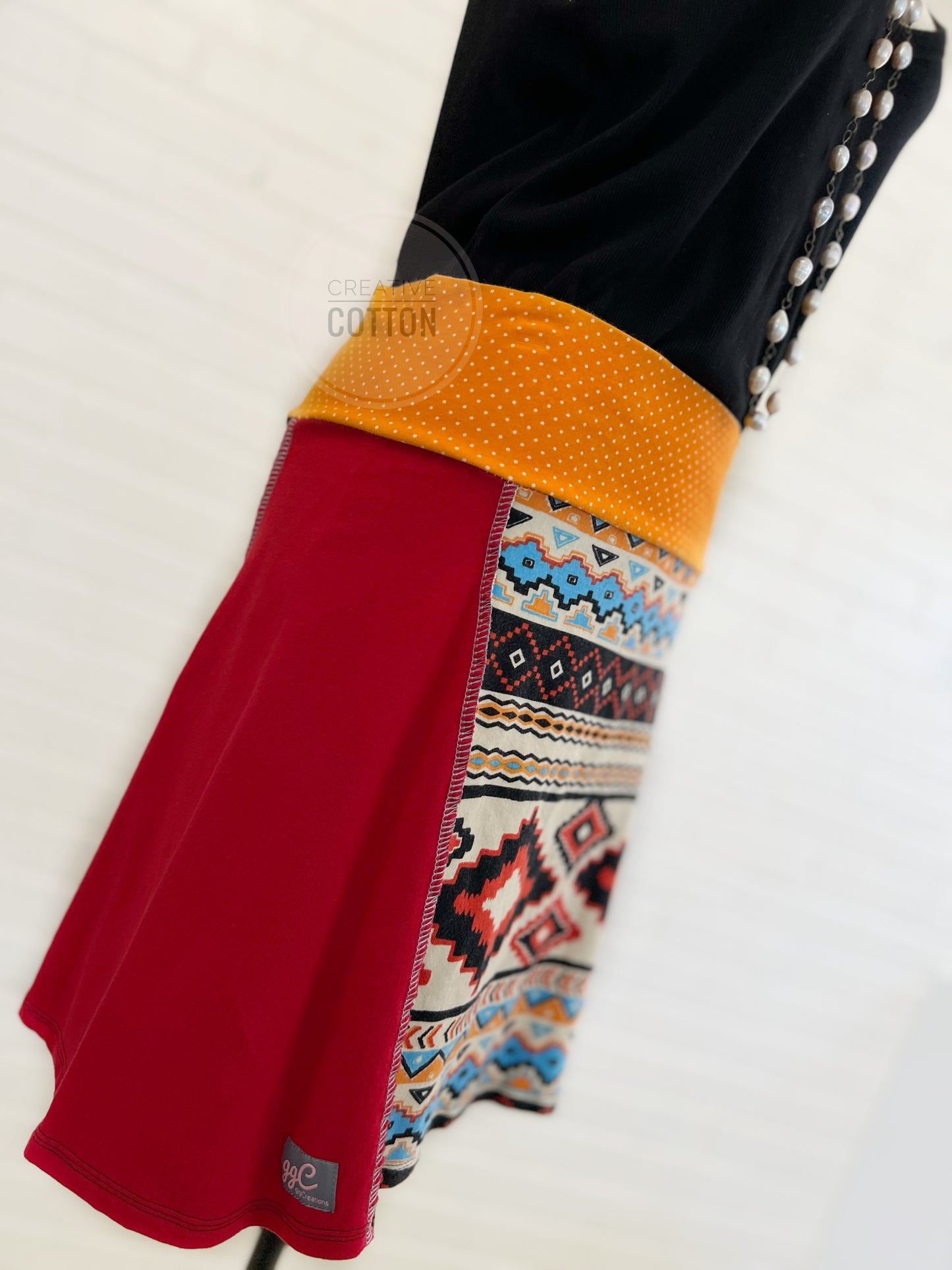 Aztec Stripe Funky Knit Skirt