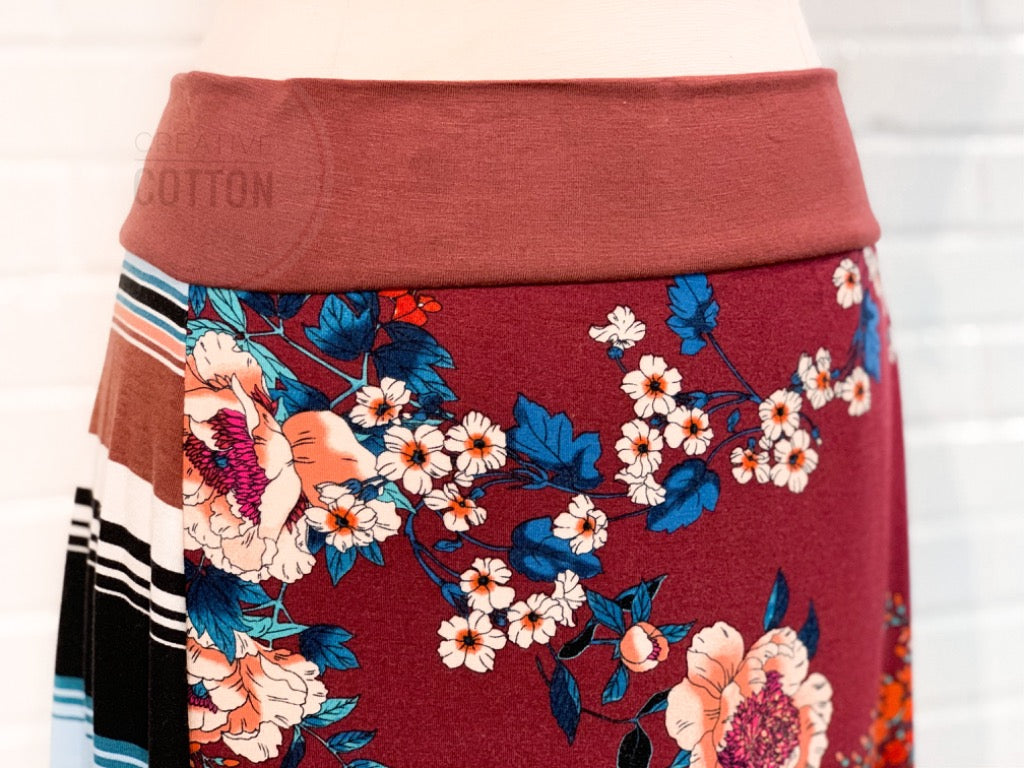 Flower Child Funky Knit Skirt