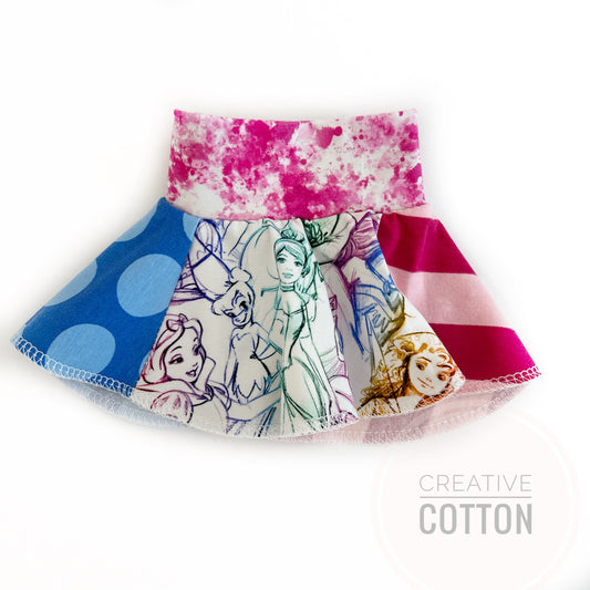 Ombre Princesses Doll Skirt
