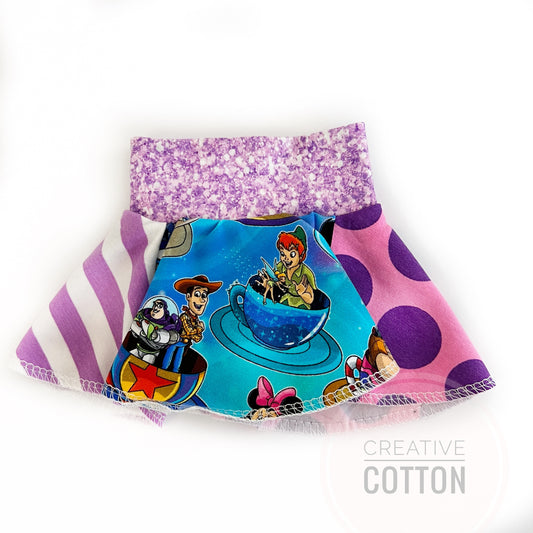 Disney World Teacups Doll Skirt