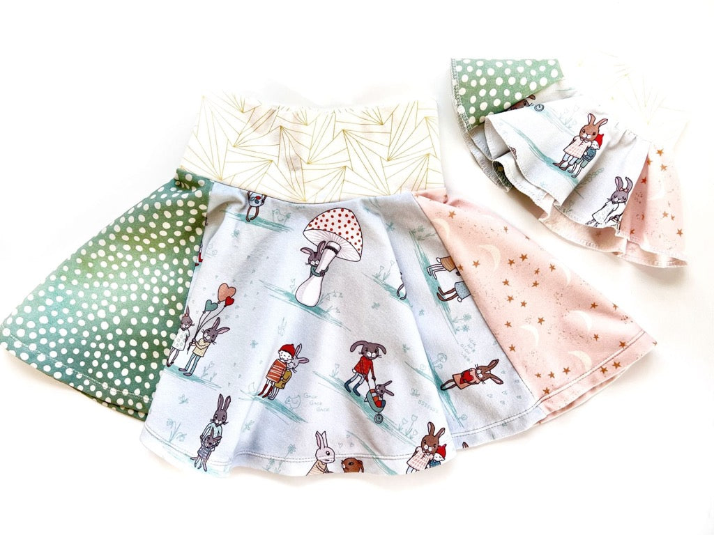 Euro Bunnies Doll Skirt