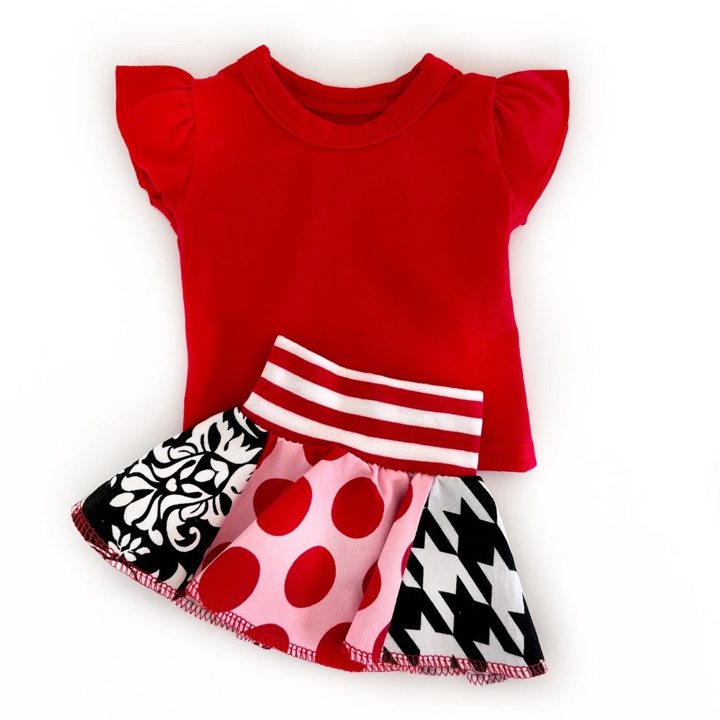 Doll Ruffled Tee (matches Doll Skirts)