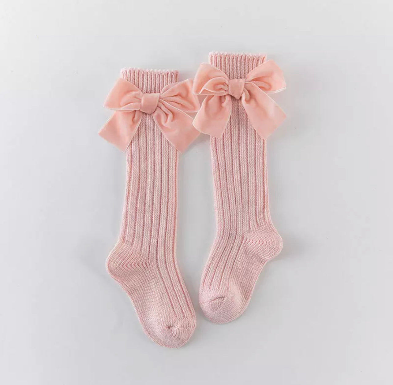 Velvet Bow Socks