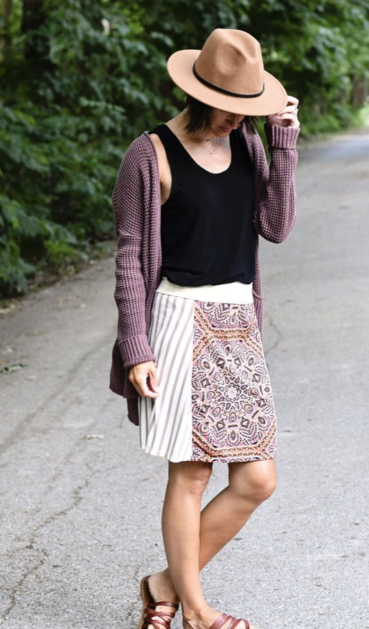 Bohemian Funky Knit Skirt